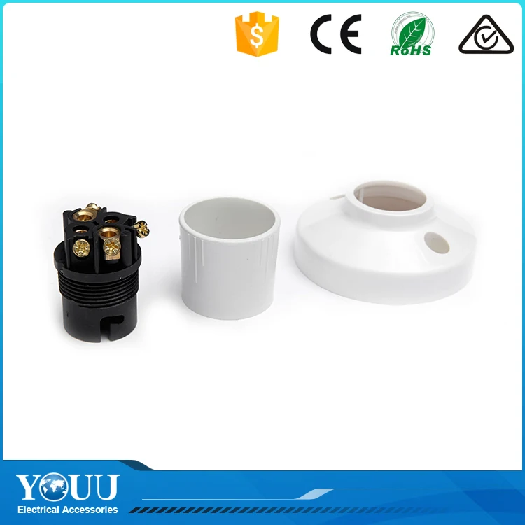 YOUU Latest Products In Market Australia Standard White Plastic Batten Lamp Holder Without Plugs Types