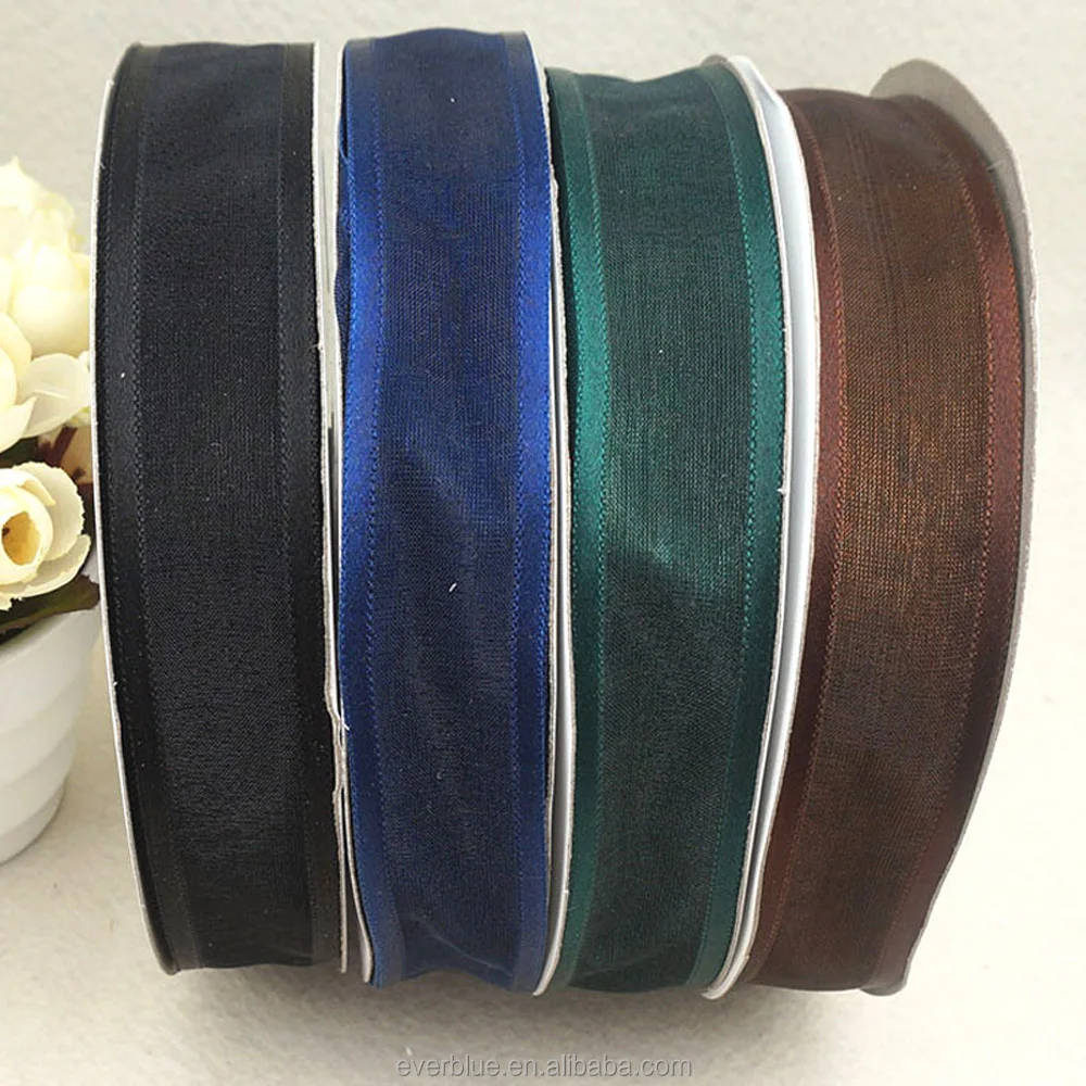 European standard organza ribbon with satin edge