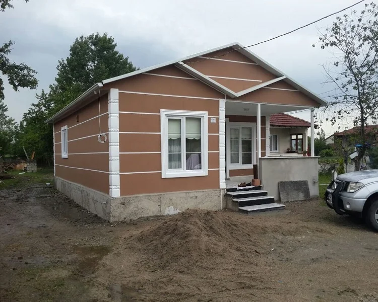 Hot Sale Prefab Home Container Villa Fiber Cement Sandwich Panel House Africa Ready Made House