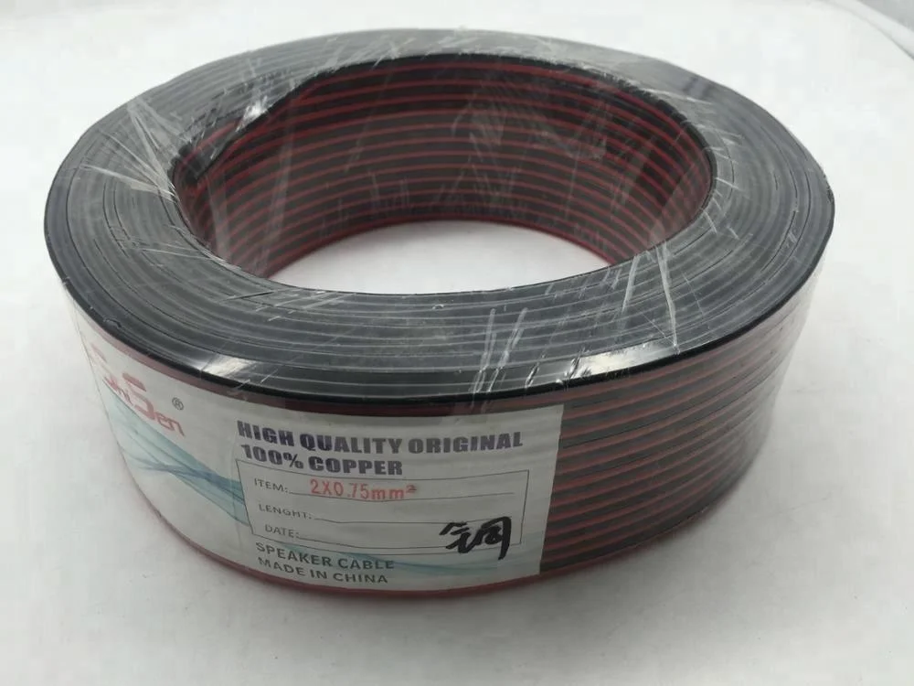 Factory price Copper Electrical Wire for Car Audio Power Ground Cable / Speaker cable with various size 0.5mm2--7mm2