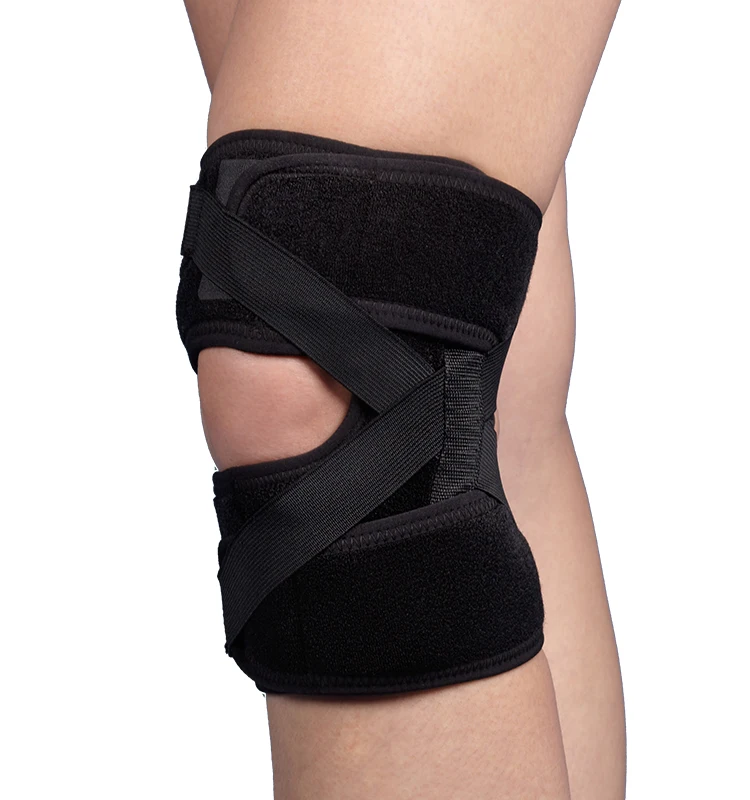 Classic Fashion Neoprene N-Cloth EVA Adjustable Black Sports Wear Patella ACL Knee Brace