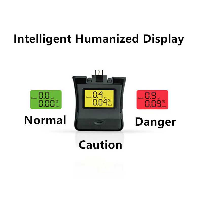 professional personal breathalyzer alcohol tester keychain breathalyzer