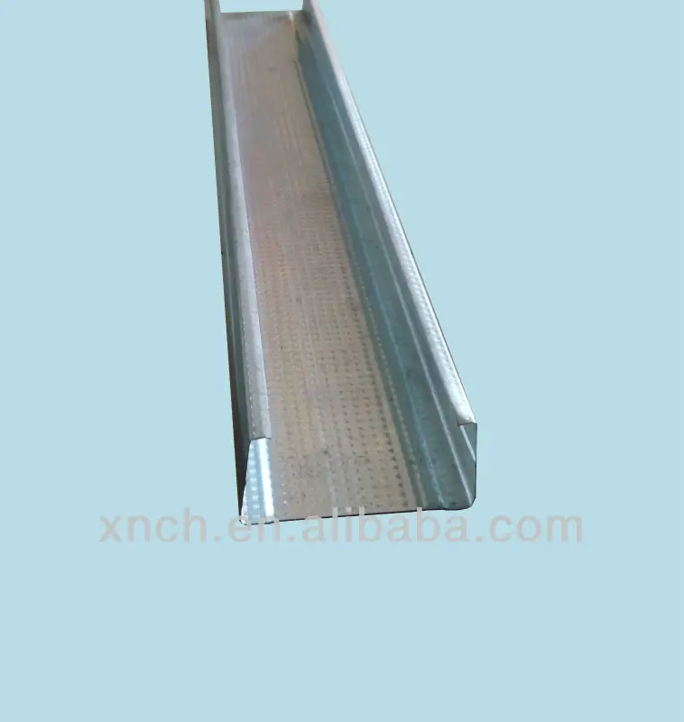 Gypsum board wall partition silver stainless steel main channel