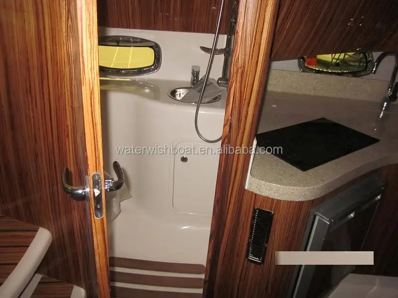 waterwish QD 36 yacht fiberglass luxury chinese houseboat