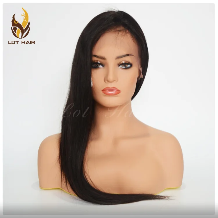 100% real human brazilian virgin hair grade 8A full lace wig