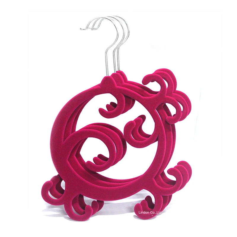 Wholesale Elegant Flocked Velvet Jewelry Scarf Hanger Holder Organizers