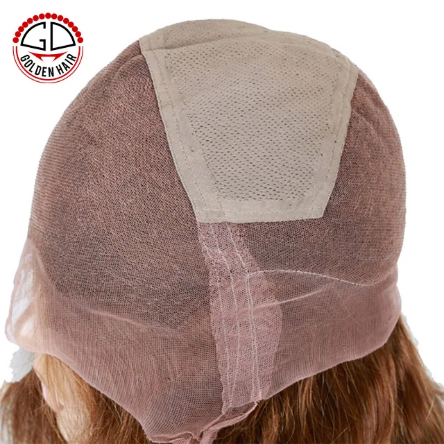 Hot Sale Water Wave Virgin Brazilian Hair Two Tone Full Lace Wig With Silk Top