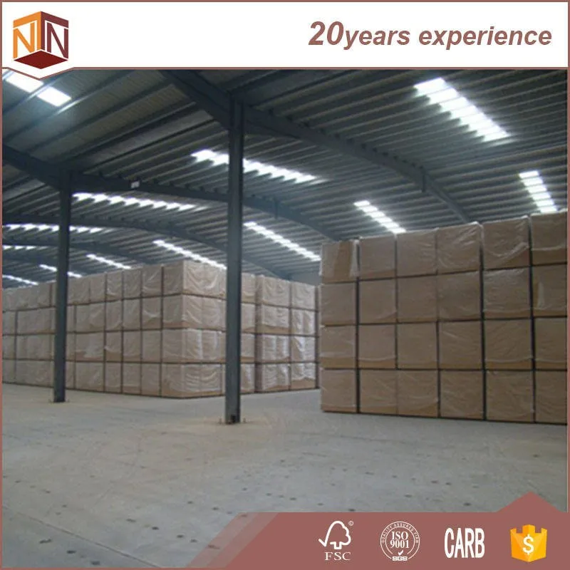 
factory direct supply carb fsc plain medium density fiberboard raw mdf 