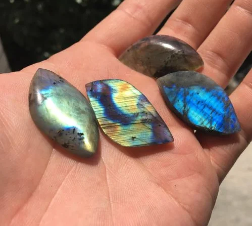 Natural Labradorite Crystal Rough Polished Rock From Madagascar