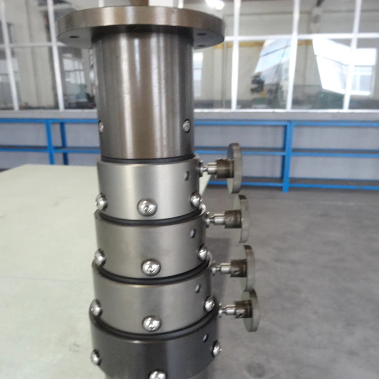 Pneumatic telescopic mobile tripod hard anodizing light locking solar antenna pole mast