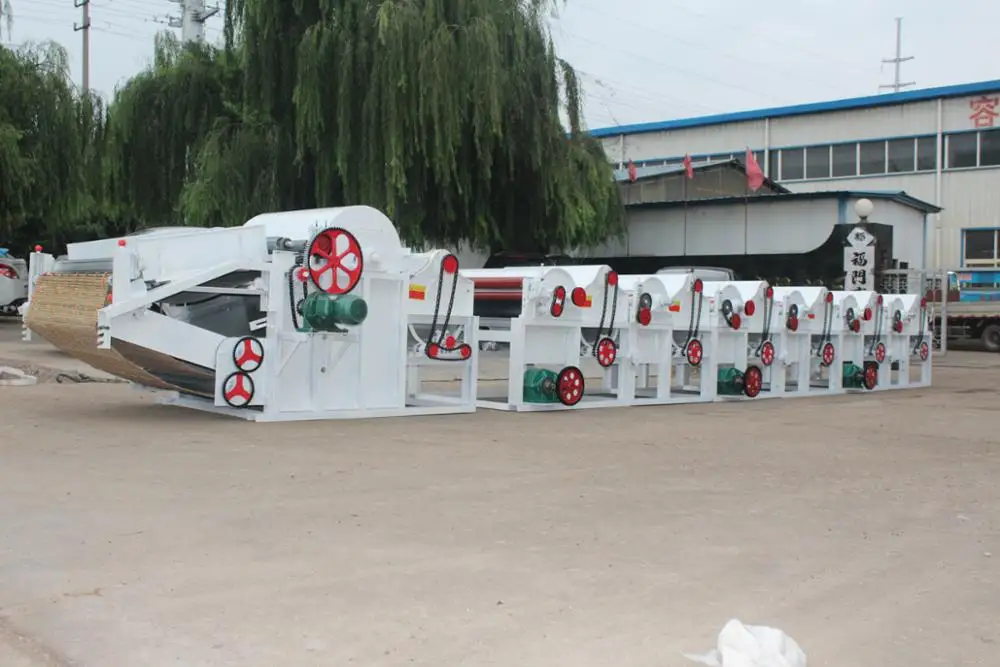 Машина для переработки текстильных отходов открывателя и очистки джинсов старой