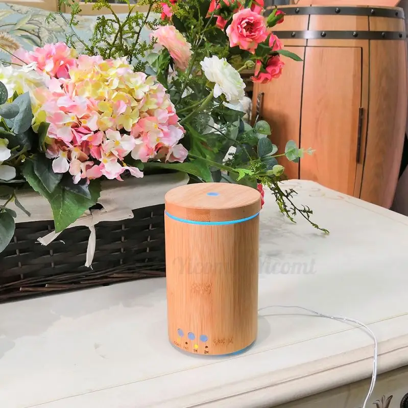 China Coffee Spray Ultrasonic Aroma Diffuser Bamboo With Ce Sgs Rohs Certificate