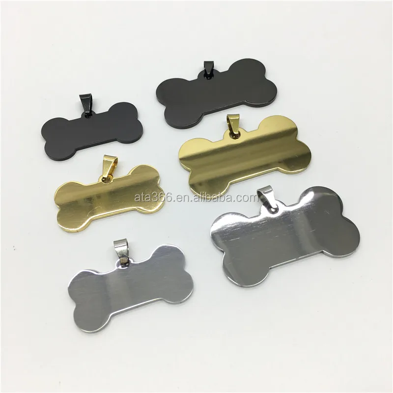 2023 Personalized Blank Dog tags Colorful Dog tags stainless steel Dog tag for Engraving both sides, in Bone, Heart and More
