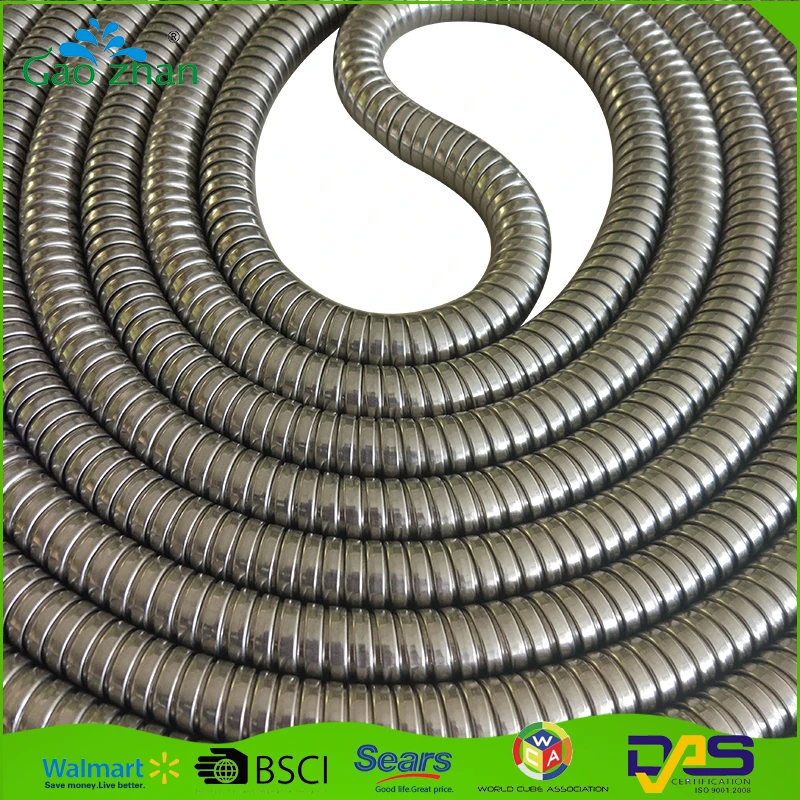 light weight dia 14mm retractable metal garden water hose with nozzle