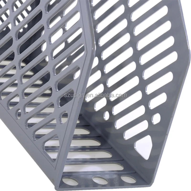 US-9881C Plastic office file rack magazine holder