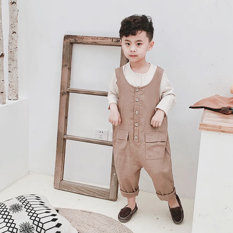 2021 оптовая продажа, Лидер продаж, Детский Повседневный Комбинезон из 100% хлопка, штаны, комплекты одежды для мальчиков