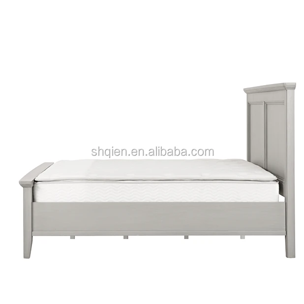 High quality modern American style solid wooden queen bed wholesale for bedroom furniture