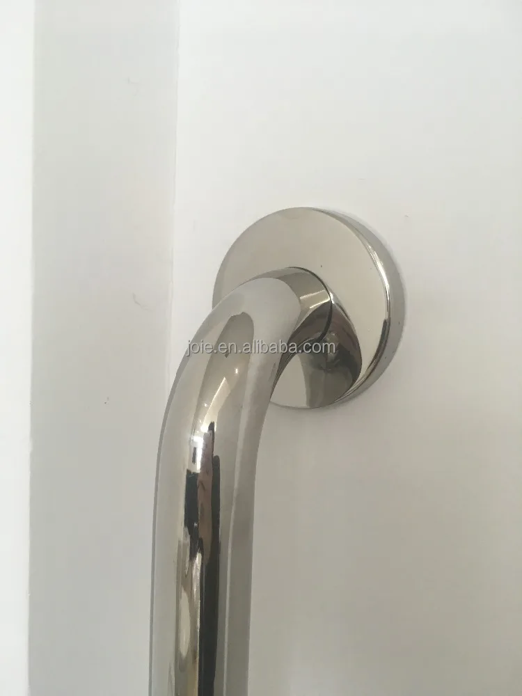L shape SUS304 stainless steel disable handicap safety assist wall mounted bathroom grab bar