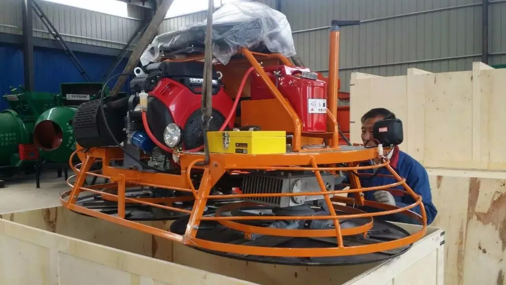 Large width concrete helicopter power float smoothing machine