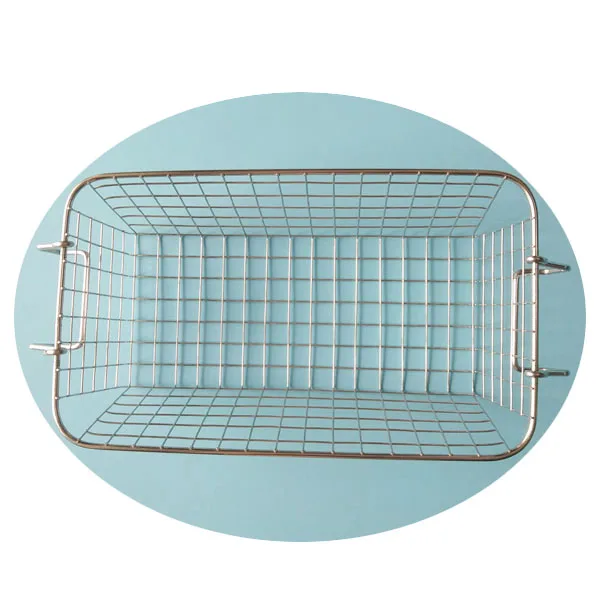 Stainless steel wire mesh sterilization basket used for Ultrasonic cleaning