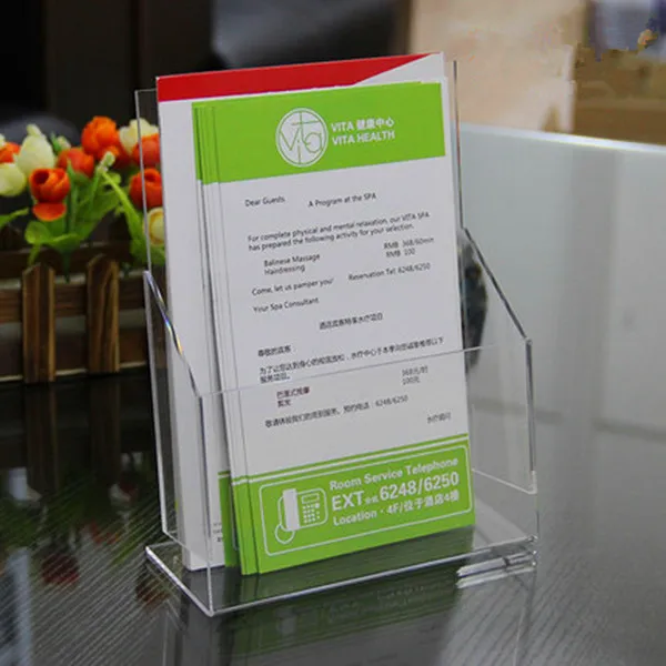 custom high quality clear acrylic menu holder acrylic table menu