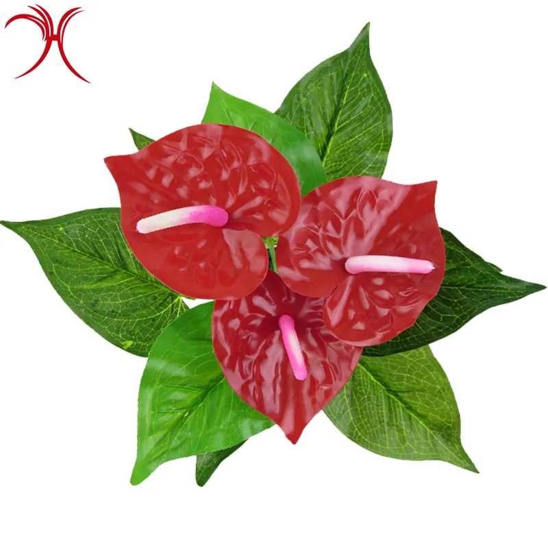 Factory supply for Artificial Flower Wholesale Anthurium in Bangkok Cheap flowers Home Decoration Flowers