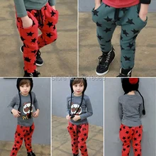 low price 0806Fashion Toddler Boys Cotton Long Pants Stars Pattern Trousers Casual Bottoms Hot