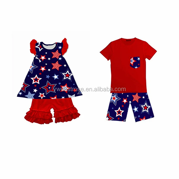 
latest independence day baby boy clothing set wholesale children fourth of july clothes 
