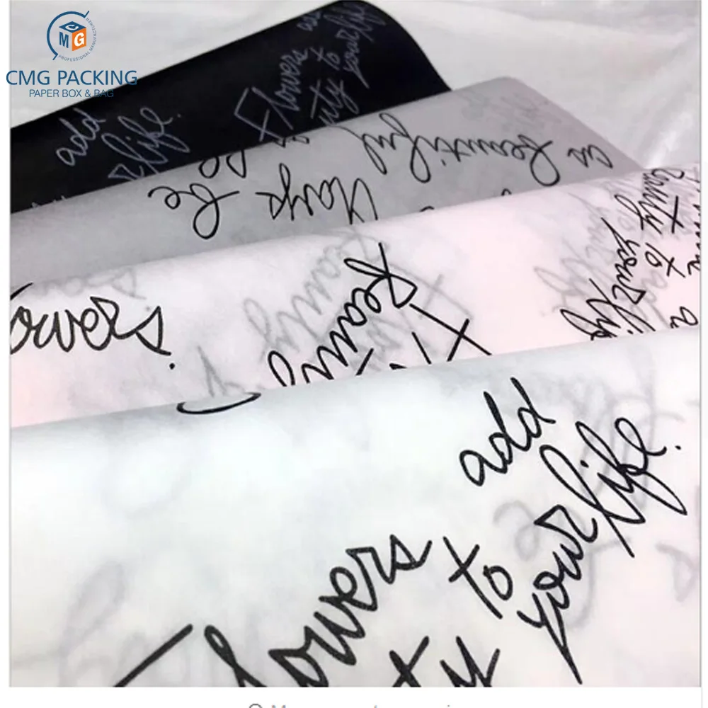 custom Clothes Shoes Letter Wrapping Paper Florist Bag Bouquet Flower Wrapping Paper Wrapping Paper