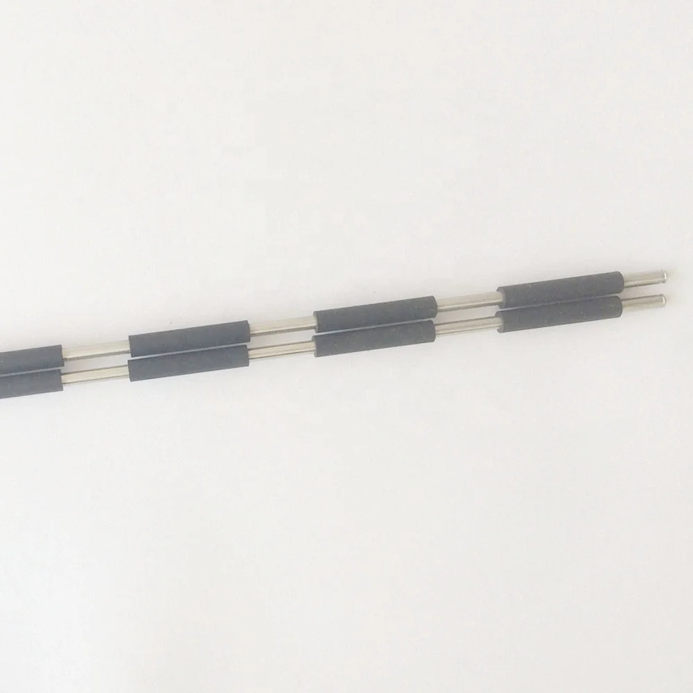 Manufacture Rubber coated 3mm diameter Stainless Shaft High Precision Printer Industrial Driver Platen Roller