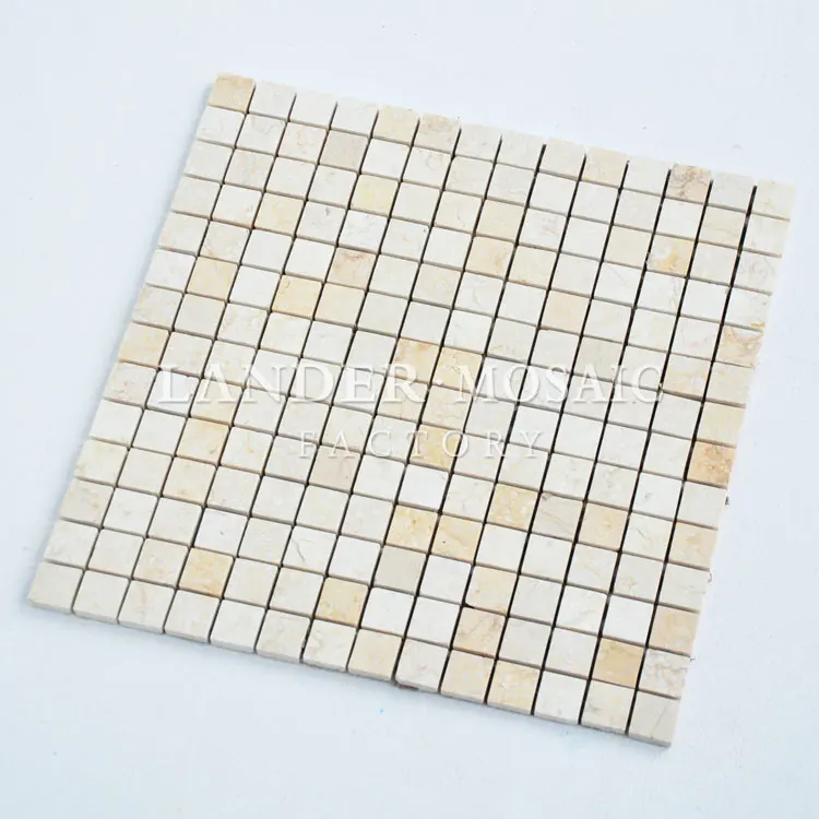 polished egypt beige kitchen back splash marble mosaic tile