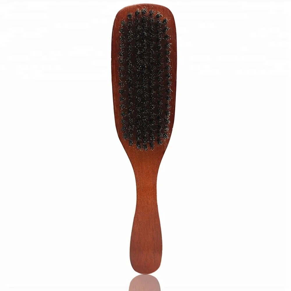 Wood Paddle Mens Beard Brush Best Boar Brislte Brush For Beard Grooming Care