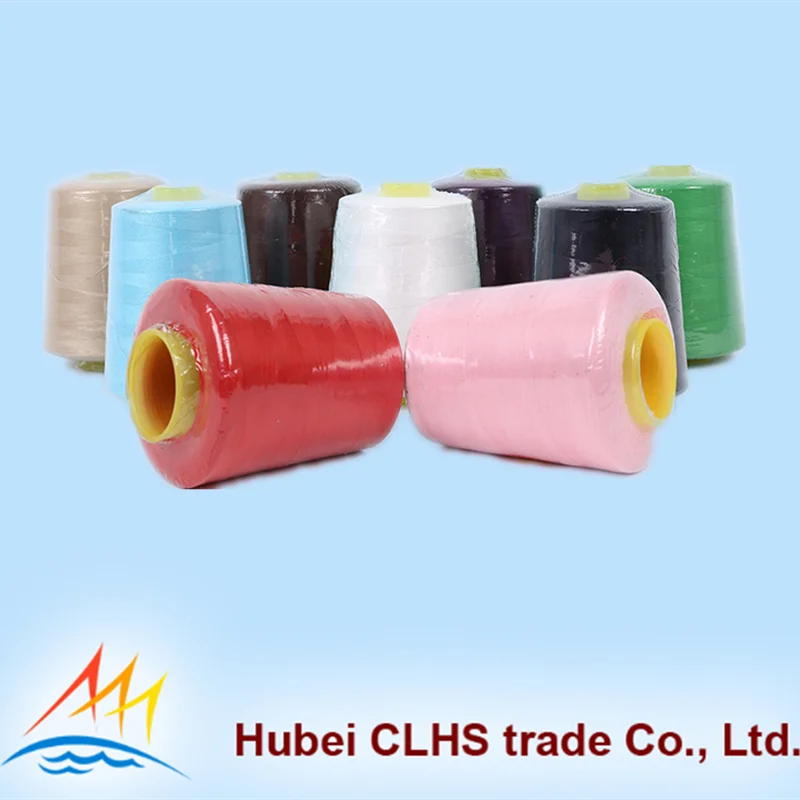 Low Shrinkage 100% Polyester Thread Industrial Multi Colored Sewing Thread 40s/2 On Sale