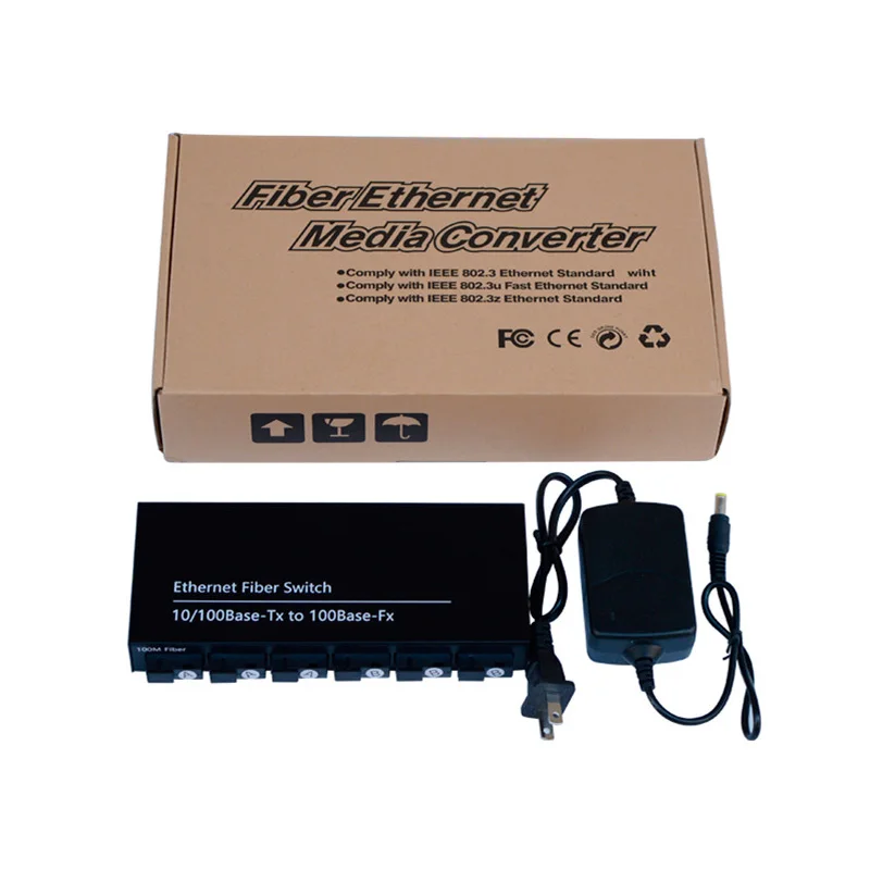 8 портов 10/100 м коммутатор питания через Ethernet 6 + 2 порта постоянного тока настольный сетевой адаптер для внутреннего Wi-Fi ретранслятор блок зарядное устройство