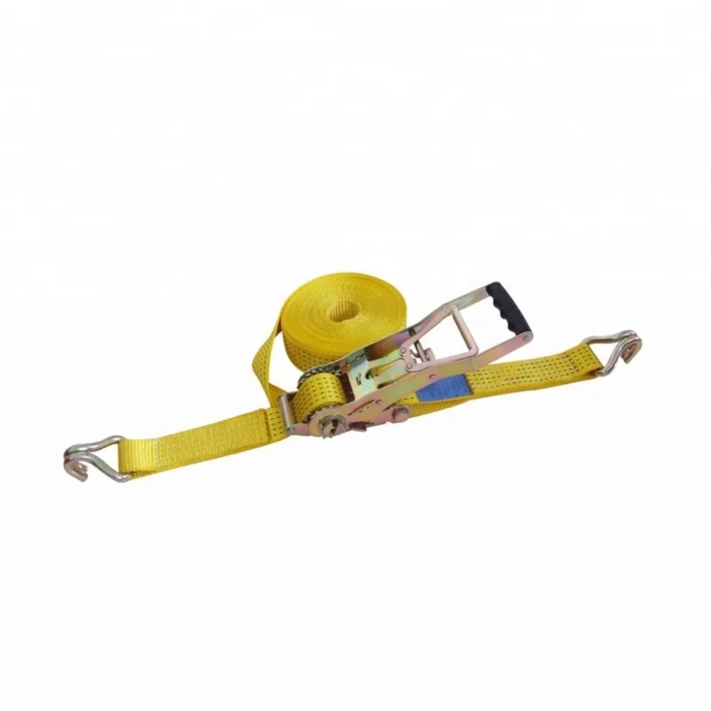 2" 5T Good quality Ergo ratchet tie down strap with double J hook for truck