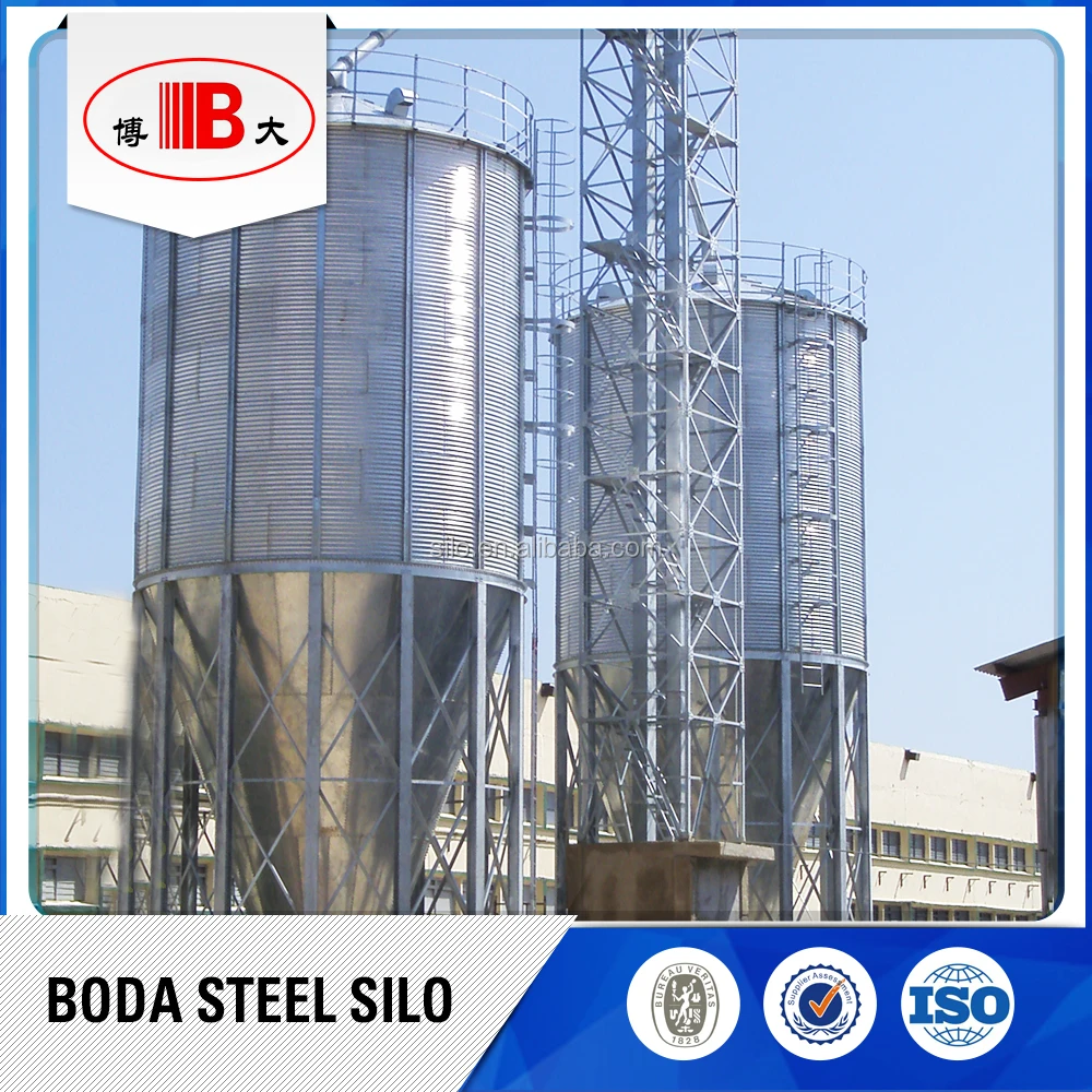 
silo with temperature measurement system 