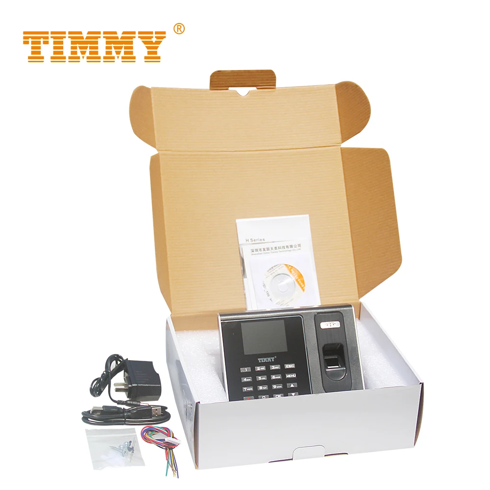 Сотрудники Пробивной станок TCP/IP сетевой считыватель отпечатков пальцев для посещаемости времени