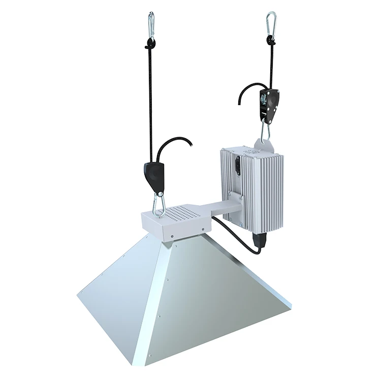 Adjustable rope ratchet for greenhouse hanging