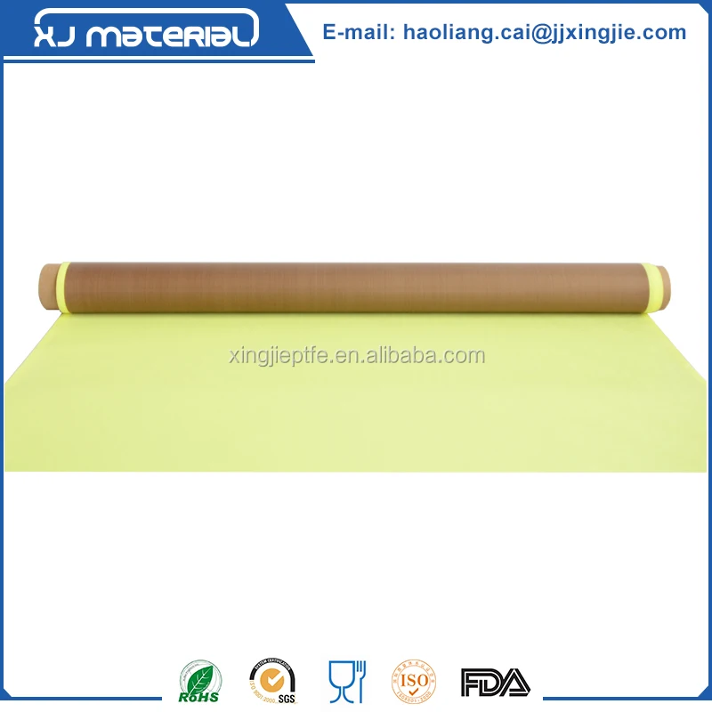 260C heat resistant jumbo roll ptfe fiberglass tape with silicone adhesive made in china with release paper