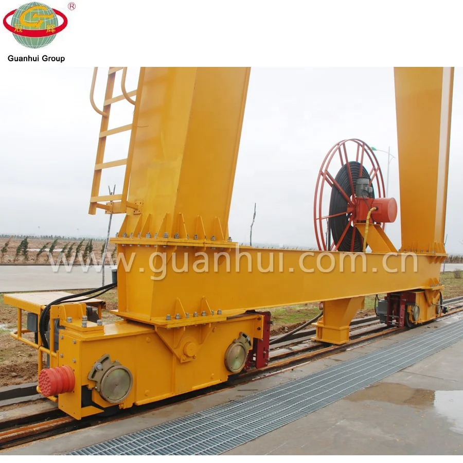 mobile electric double girder gantry crane lifting frame