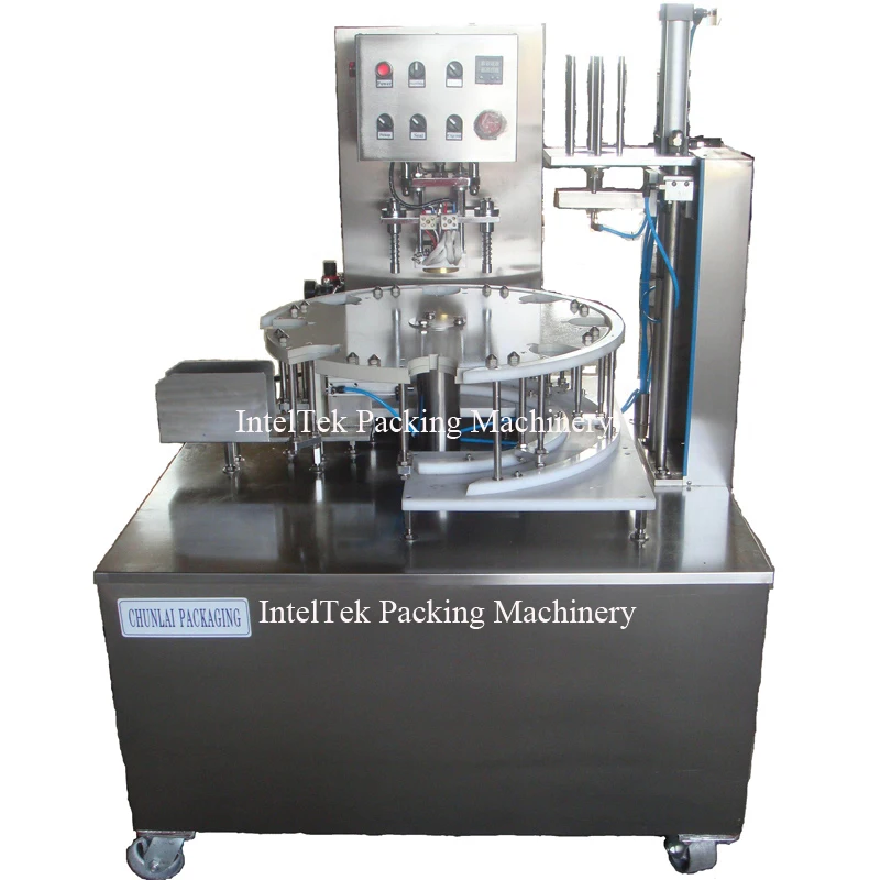 Rotary Type Potato Chips Paper Canister Sealing Can Seaming Machine