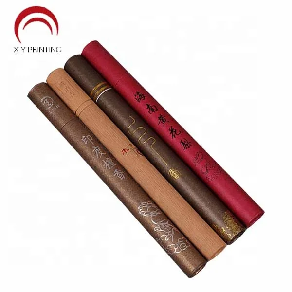 
Custom retro round paper tube box/sandalwood paper tube box/ small size paper tube gift packaging box 