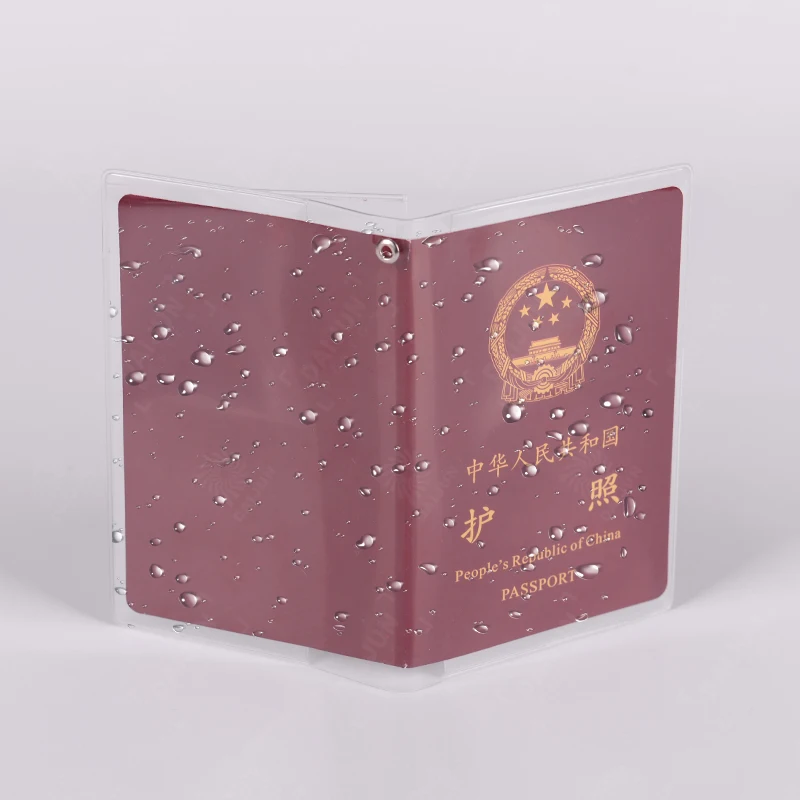 High Quality Transparent PVC Passport Cover