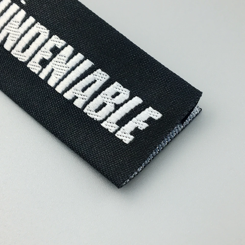 Garment woven label clothes printed label and tags for Summer Fashion T-shirt Women/Men Clothing