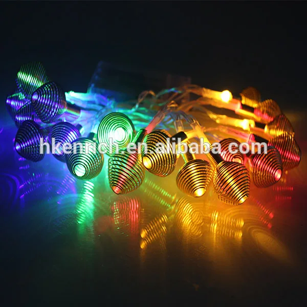 Работающий от аккумулятор золотой проволоки из светодиодов висит свет шнура для украшения