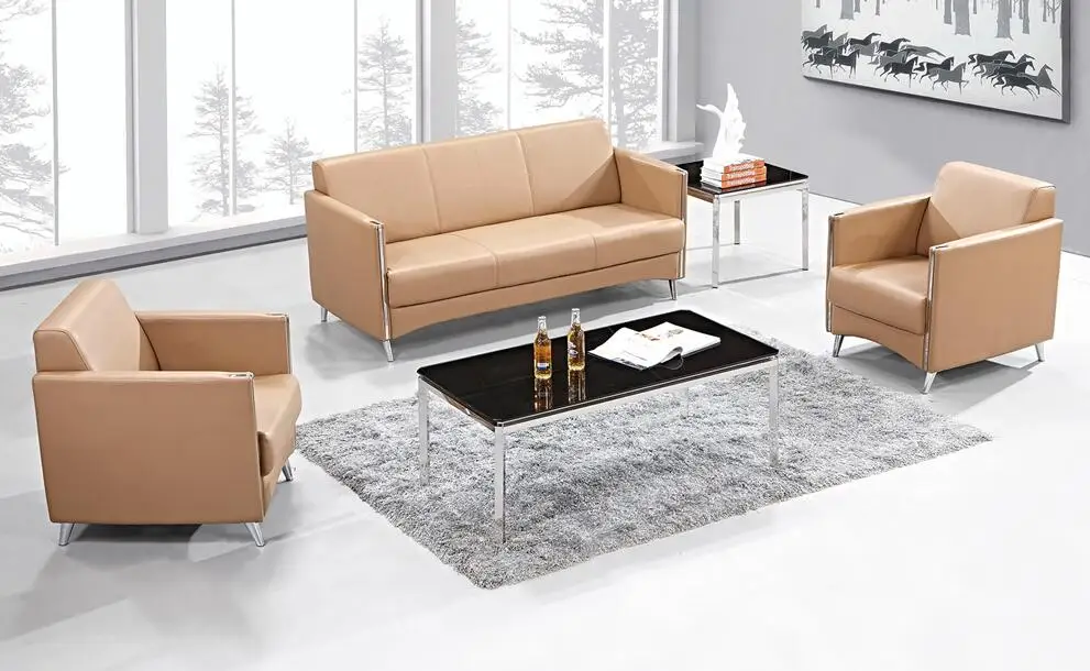 Китай дешевый мягкий диван ожидания из искусственной кожи офисный Chesterfield