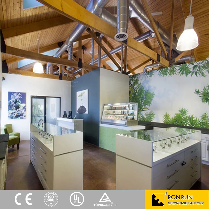 Modern laptop display counter furniture for store interior design