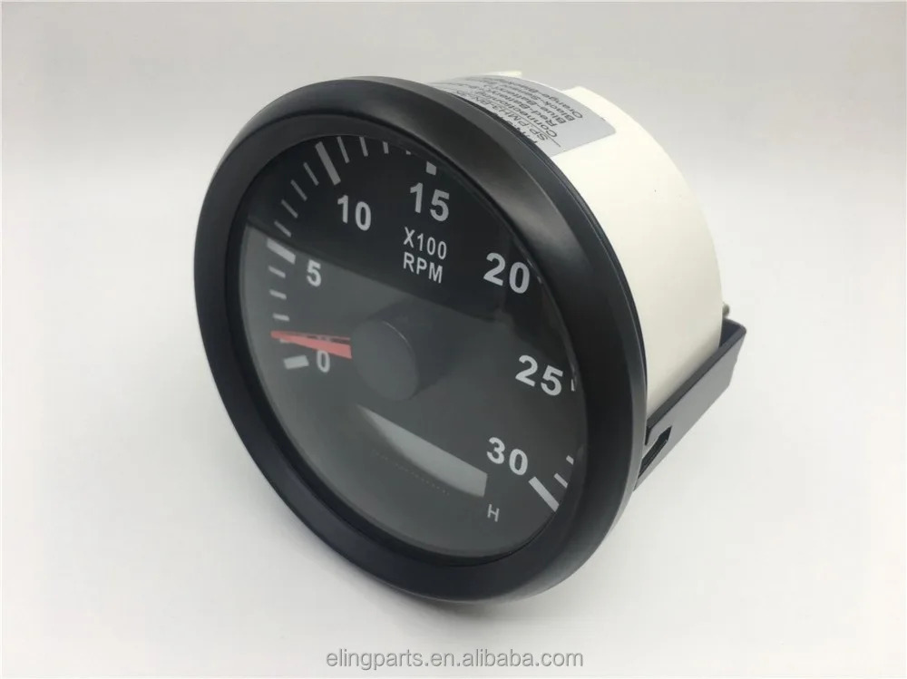 85 мм авто морской Аналоговый тахометр об/мин REV счетчик 3000 об./мин. с счетчик 9-32 В с подсветкой