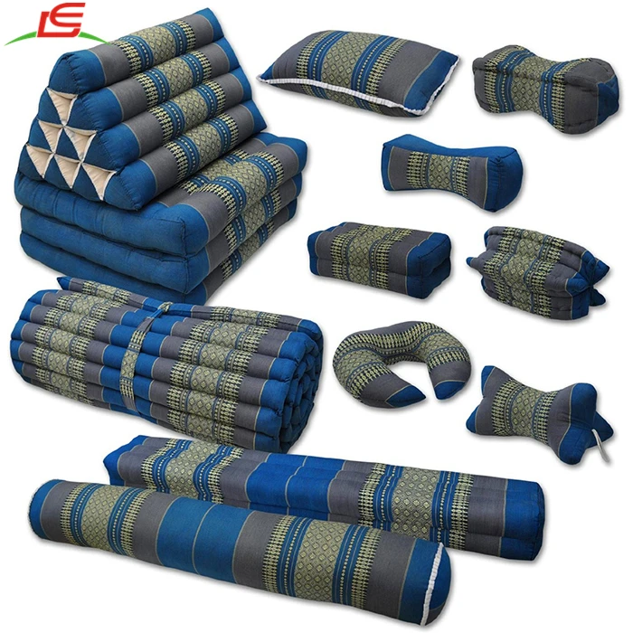 THAI TRIANGLE PILLOW DECORATIVE KAPOK COTTON CUSHION