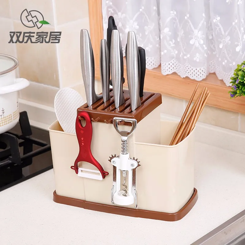plastic spoon and fork holder knife rack